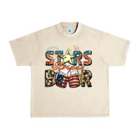 Sandshell Stars stripes beer Urban Heavy Tee - FaDigitalArtStudio