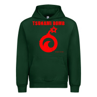Forest Green tsunami bomb trust no one Urban Hoodie - artisFamous