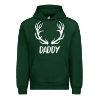 Forest Green Daddy Deer Urban Hoodie - artisFamous