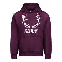 Mauve Wine Daddy Deer Urban Hoodie - artisFamous