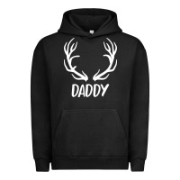 Pigment Black Daddy Deer Urban Hoodie - artisFamous