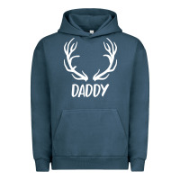 Pigment Midnight Navy Daddy Deer Urban Hoodie - artisFamous