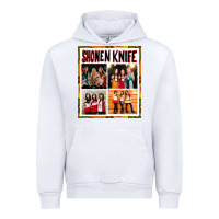 White Shonen knife Urban Hoodie - artisFamous