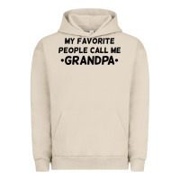 Pigment French Oak my favorite people call me grandpa black Urban Hoodie - artisFamous
