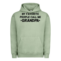 Pigment Oil Green my favorite people call me grandpa black Urban Hoodie - artisFamous