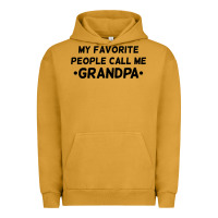 My Favorite People Call Me Grandpa Black Urban Hoodie | Teevron