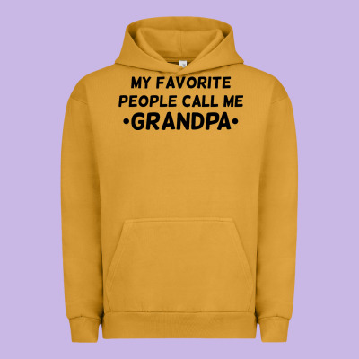 My Favorite People Call Me Grandpa Black Urban Hoodie Designed By Artisfamous