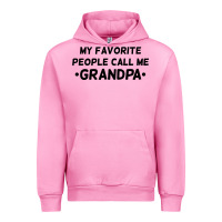 Fuchsia Pink my favorite people call me grandpa black Urban Hoodie - artisFamous