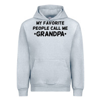 Heather Grey my favorite people call me grandpa black Urban Hoodie - artisFamous