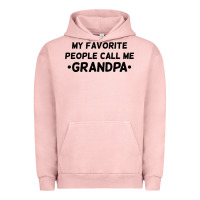 Pigment Salmon my favorite people call me grandpa black Urban Hoodie - artisFamous
