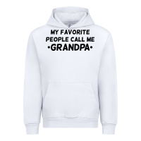 White my favorite people call me grandpa black Urban Hoodie - artisFamous