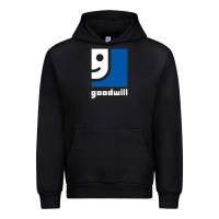 Black Goodwill Urban Hoodie - artisFamous