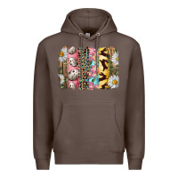 Coffee Easter Brushstroke With Quail Eggs Daisy And Bunny Premium Hoodie - RanaPortraitStore
