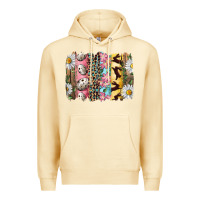 Pina Colada Easter Brushstroke With Quail Eggs Daisy And Bunny Premium Hoodie - RanaPortraitStore