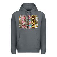 Rock Easter Brushstroke With Quail Eggs Daisy And Bunny Premium Hoodie - RanaPortraitStore