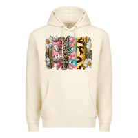 Sandshell Easter Brushstroke With Quail Eggs Daisy And Bunny Premium Hoodie - RanaPortraitStore