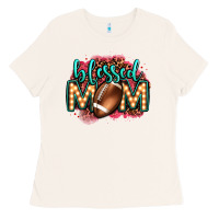 Bone blessed american football mom lightbulb letters Ladies Tee - OliviaCreatesArt
