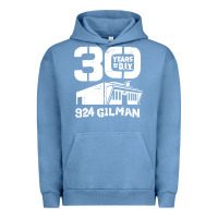 Pigment Pebble Blue 30 years of diy 924 gilman streets Urban Hoodie - artisFamous