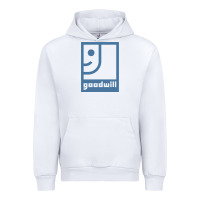 White GOODWILL Urban Hoodie - artisFamous