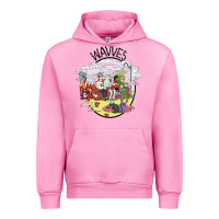 Fuchsia Pink wavves Urban Hoodie - artisFamous