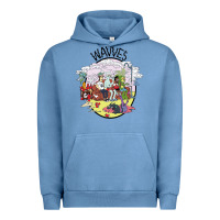 Pigment Pebble Blue wavves Urban Hoodie - artisFamous