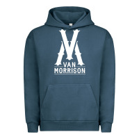 Pigment Midnight Navy Van Morrison Music Urban Hoodie - artisFamous