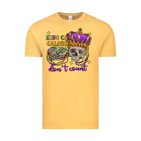 Vintage Mustard King cake calories don't count skull Vintage Tee - FaDigitalArtStudio