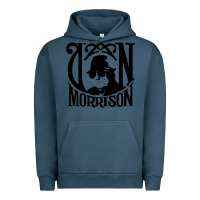 Pigment Midnight Navy Van Morrison Music Urban Hoodie - artisFamous
