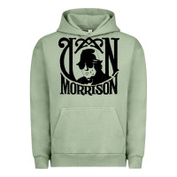 Pigment Oil Green Van Morrison Music Urban Hoodie - artisFamous