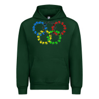 Forest Green winter olympics Urban Hoodie - artisFamous