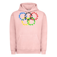 Pigment Salmon winter olympics Urban Hoodie - artisFamous