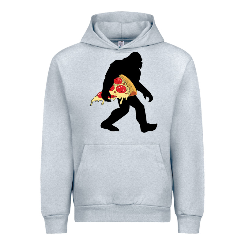 Bigfoot Carrying Pizza Urban Hoodie by artisFamous | Teevron