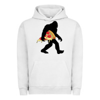 Pigment Lunar Rock bigfoot carrying pizza Urban Hoodie - artisFamous