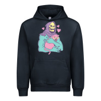 Navy skeletor's cat premium scoop classic Urban Hoodie - artisFamous