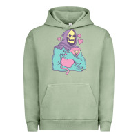 Pigment Oil Green skeletor's cat premium scoop classic Urban Hoodie - artisFamous