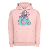 Pigment Salmon skeletor's cat premium scoop classic Urban Hoodie - artisFamous