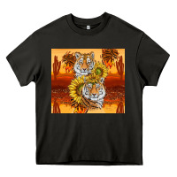 Asphalt tigers with scratches Heavy Core Tee - TumblerDesignByShophia