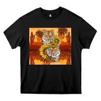 Black tigers with scratches Heavy Core Tee - TumblerDesignByShophia