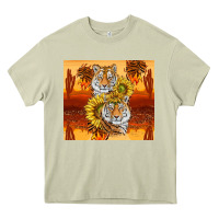 Mossy tigers with scratches Heavy Core Tee - TumblerDesignByShophia