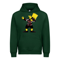 Forest Green dabbing bart Urban Hoodie - artisFamous