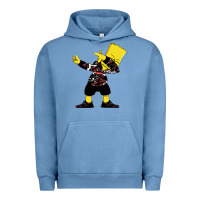 Pigment Pebble Blue dabbing bart Urban Hoodie - artisFamous