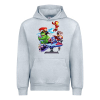 Heather Grey superheroes Urban Hoodie - artisFamous