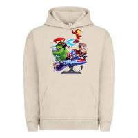 Pigment French Oak superheroes Urban Hoodie - artisFamous