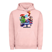 Pigment Salmon superheroes Urban Hoodie - artisFamous