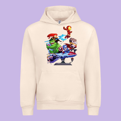 Superheroes Urban Hoodie Designed By Artisfamous