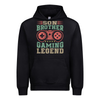 Black SON BROTHER GAMING LEGEND Urban Hoodie - artisFamous