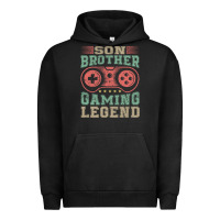 Pigment Black SON BROTHER GAMING LEGEND Urban Hoodie - artisFamous
