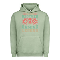 Pigment Oil Green SON BROTHER GAMING LEGEND Urban Hoodie - artisFamous
