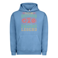Pigment Pebble Blue SON BROTHER GAMING LEGEND Urban Hoodie - artisFamous
