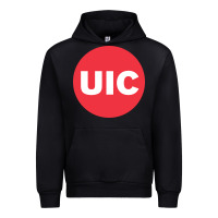 Black UIC College Urban Hoodie - artisFamous